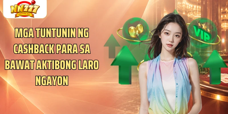 Mga tuntunin ng cashback para sa bawat aktibong laro ngayon
