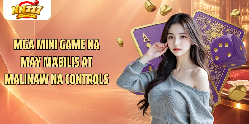 Mga mini game na may mabilis at malinaw na controls