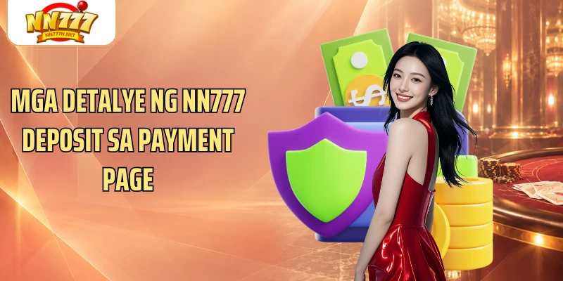 Mga detalye ng NN777 deposit sa payment page